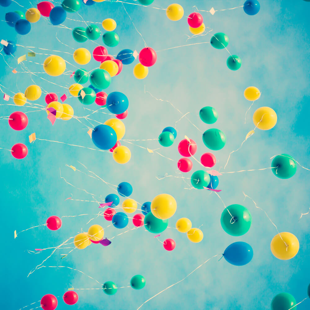 Colorful balloons App facebook
