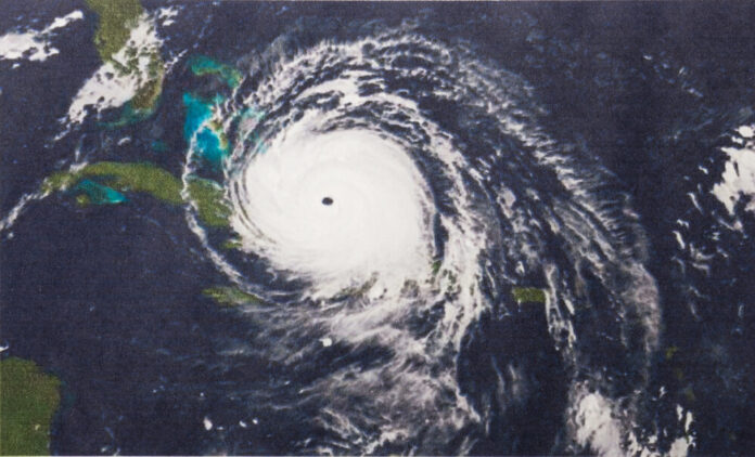 hurricane irma eye of the storm over florida