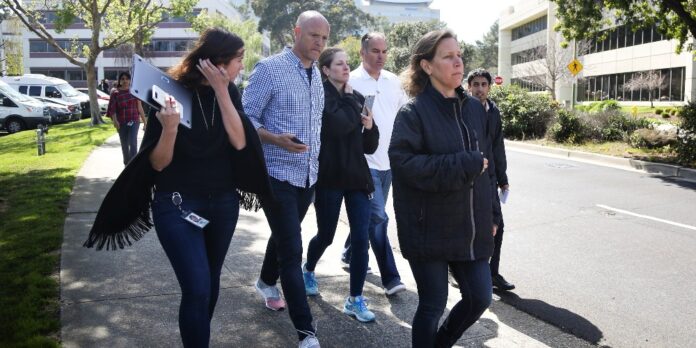 YouTube CEO Susan Wojcicki is seen near Youtube headquarters following an active shooter situation in San Bruno California