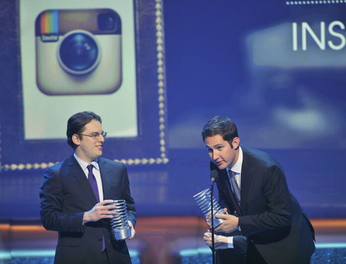 Instagram founders Mike Krieger (L) and Kevin Systrom: 