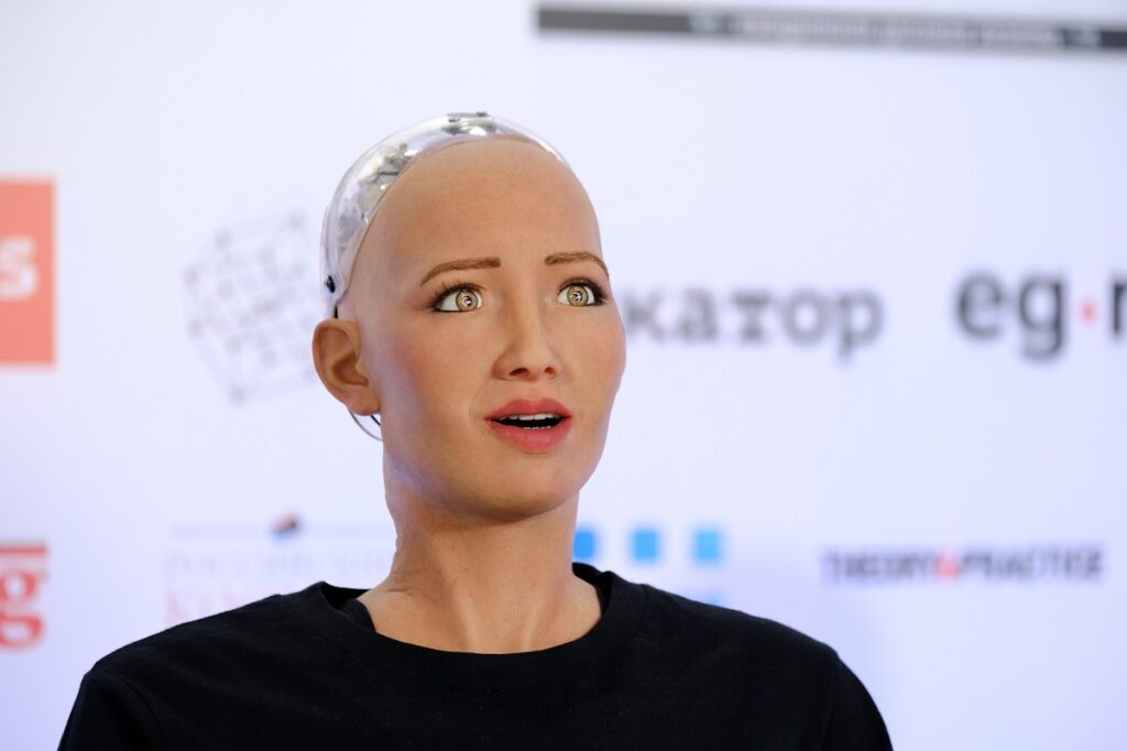 Sophia the emotional robot. Trying to achieve Artificial General Intelligence - AGI. (image:Shutterstock.com)